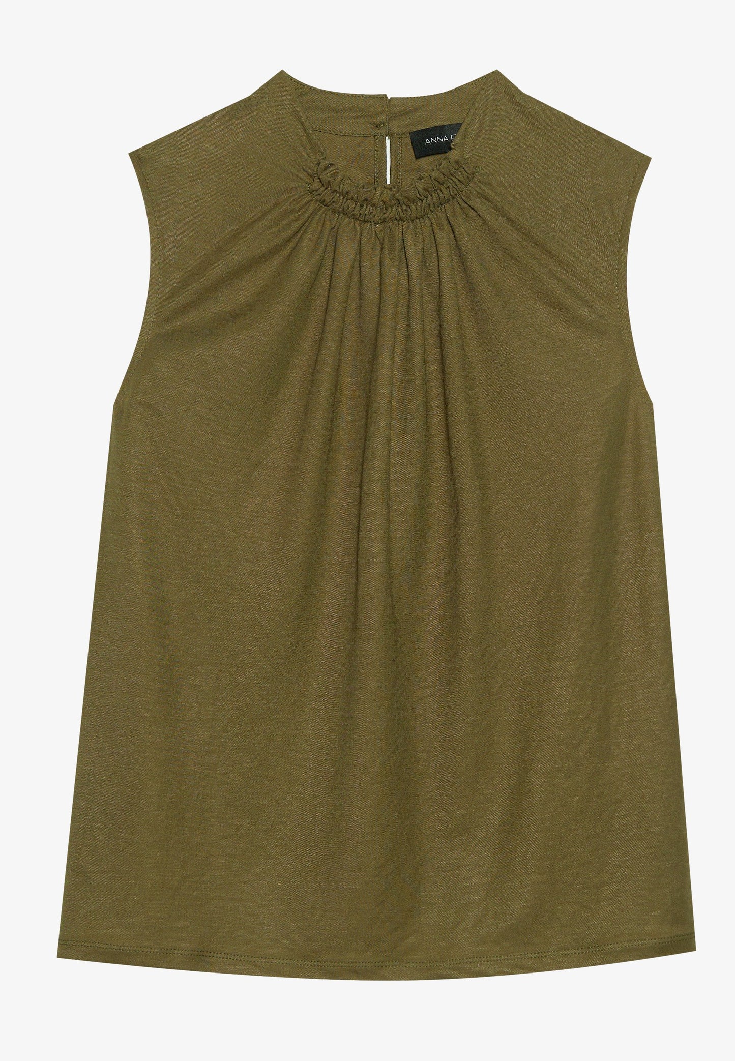 Anna Field Top - Dark Olive