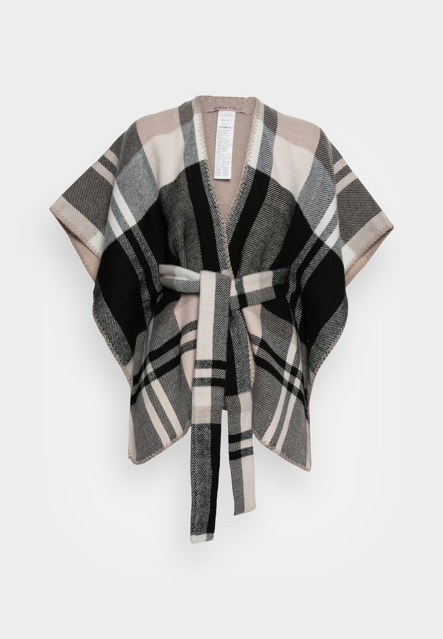 Anna Field Cape - Black/white