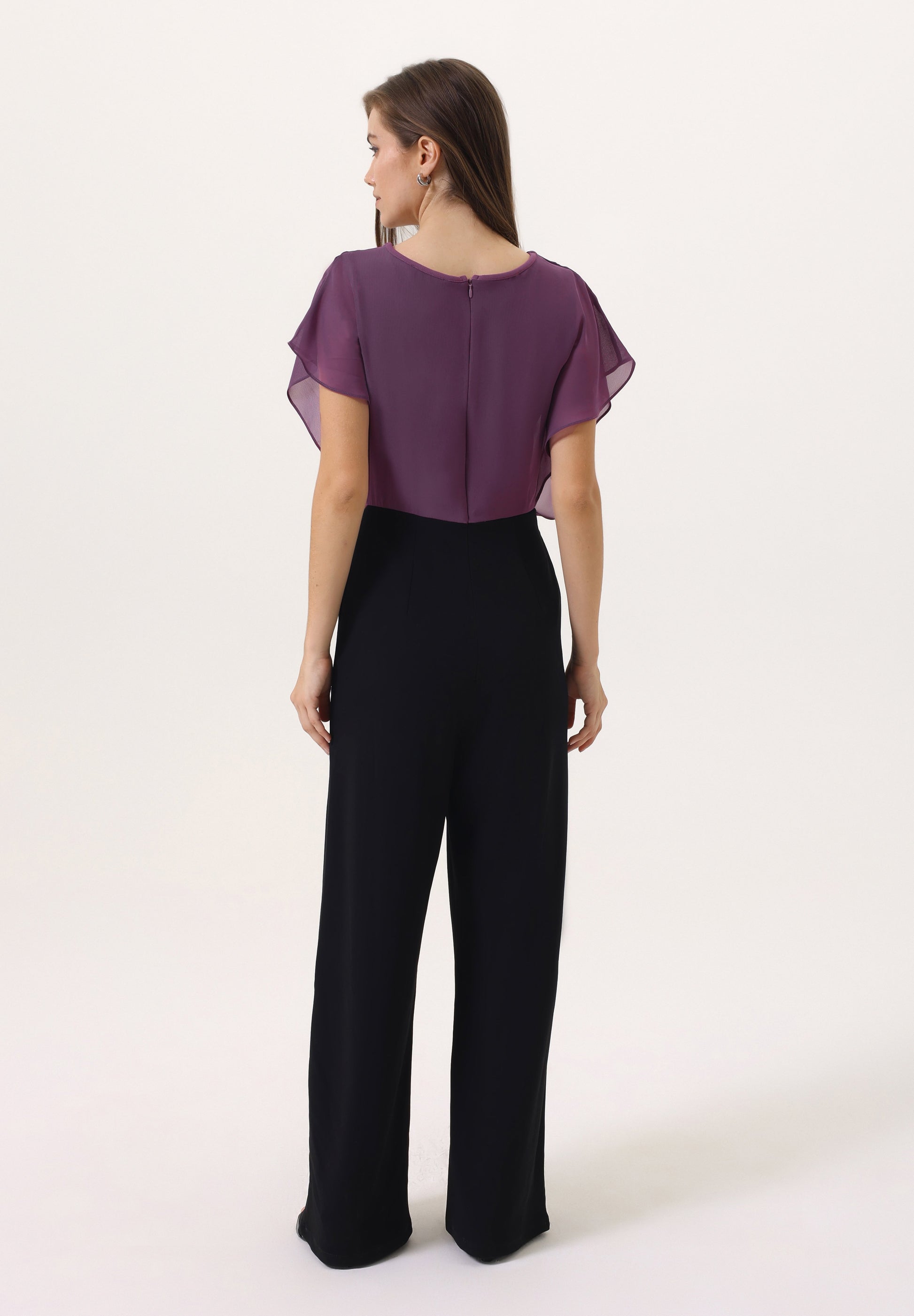 Anna Field Jumpsuit - Burgundy/black