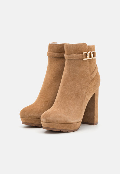 Anna Field Leather- Platform Ankle Boots - Cognac