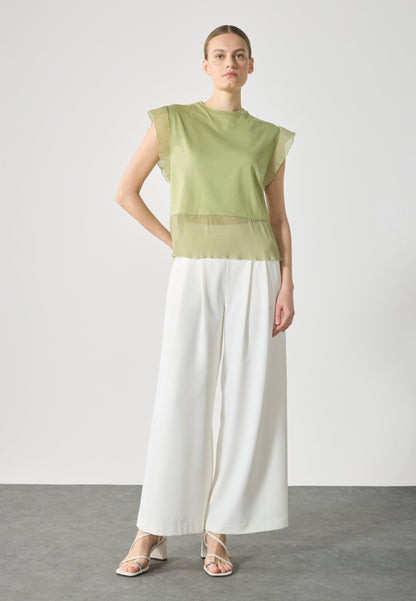 Anna Field Print T-shirt - Sage