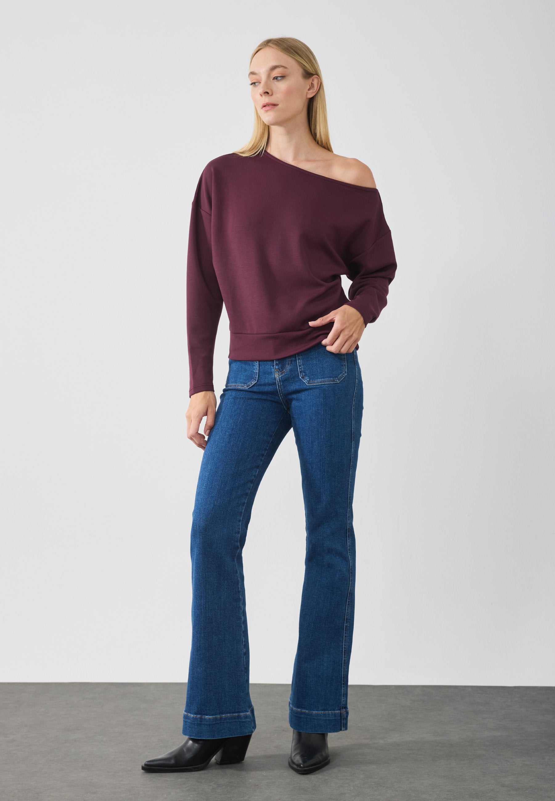 Anna Field SOFT TOUCH - Sweatshirt - Winetasting