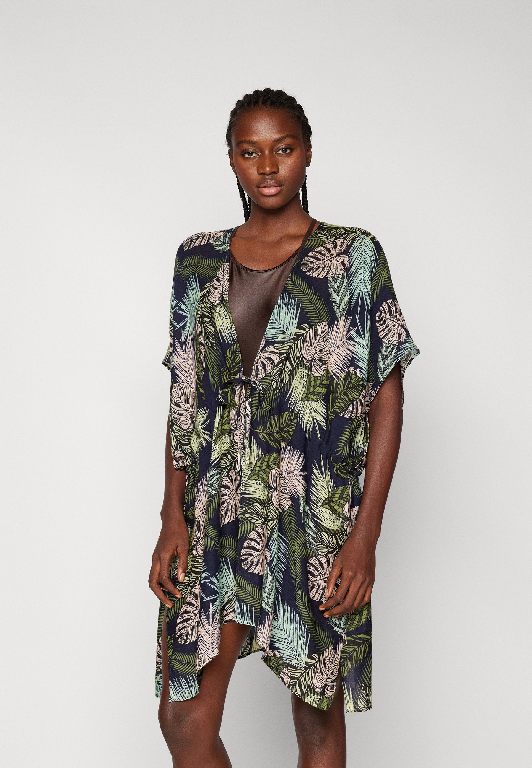 Anna Field PRINTED SHORT KIMONO - Beach Accessory - Orange