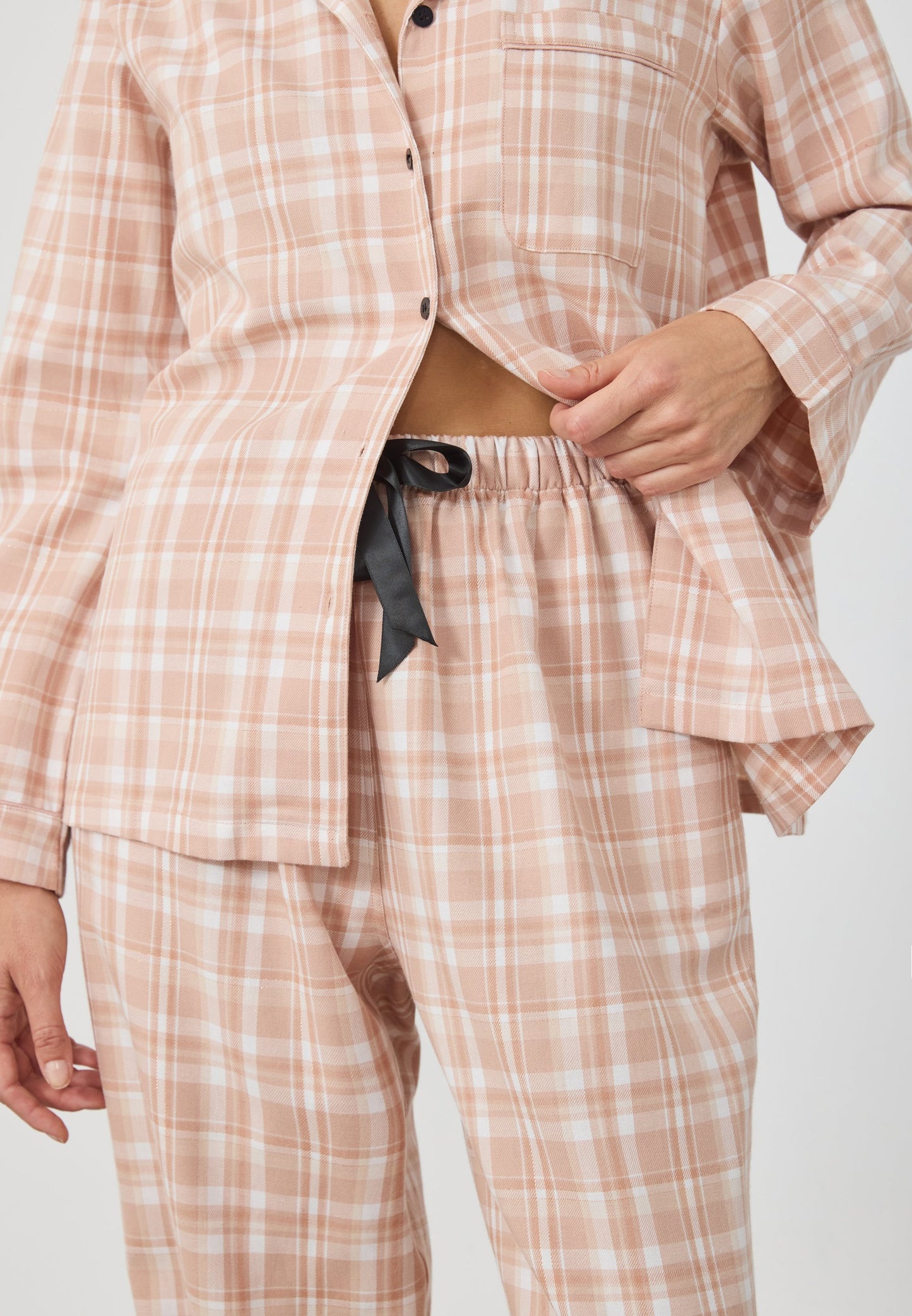 Anna Field FLANNEL SET - Pyjama Set - Beige Based
