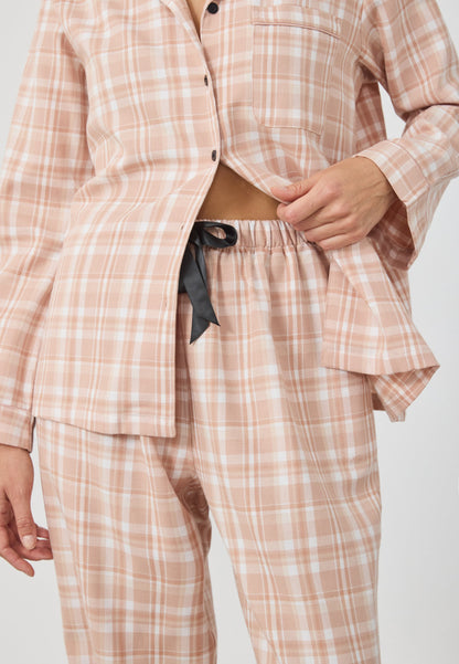 Anna Field FLANNEL SET - Pyjama Set - Beige Based