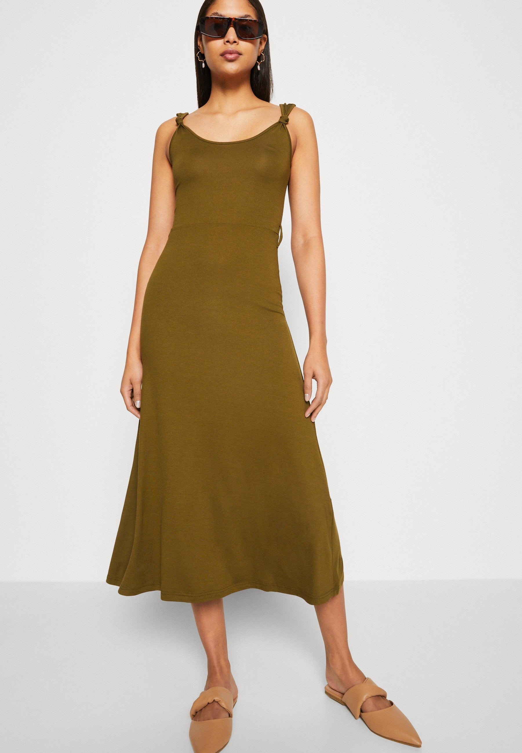 Anna Field Jersey Dress - Olive