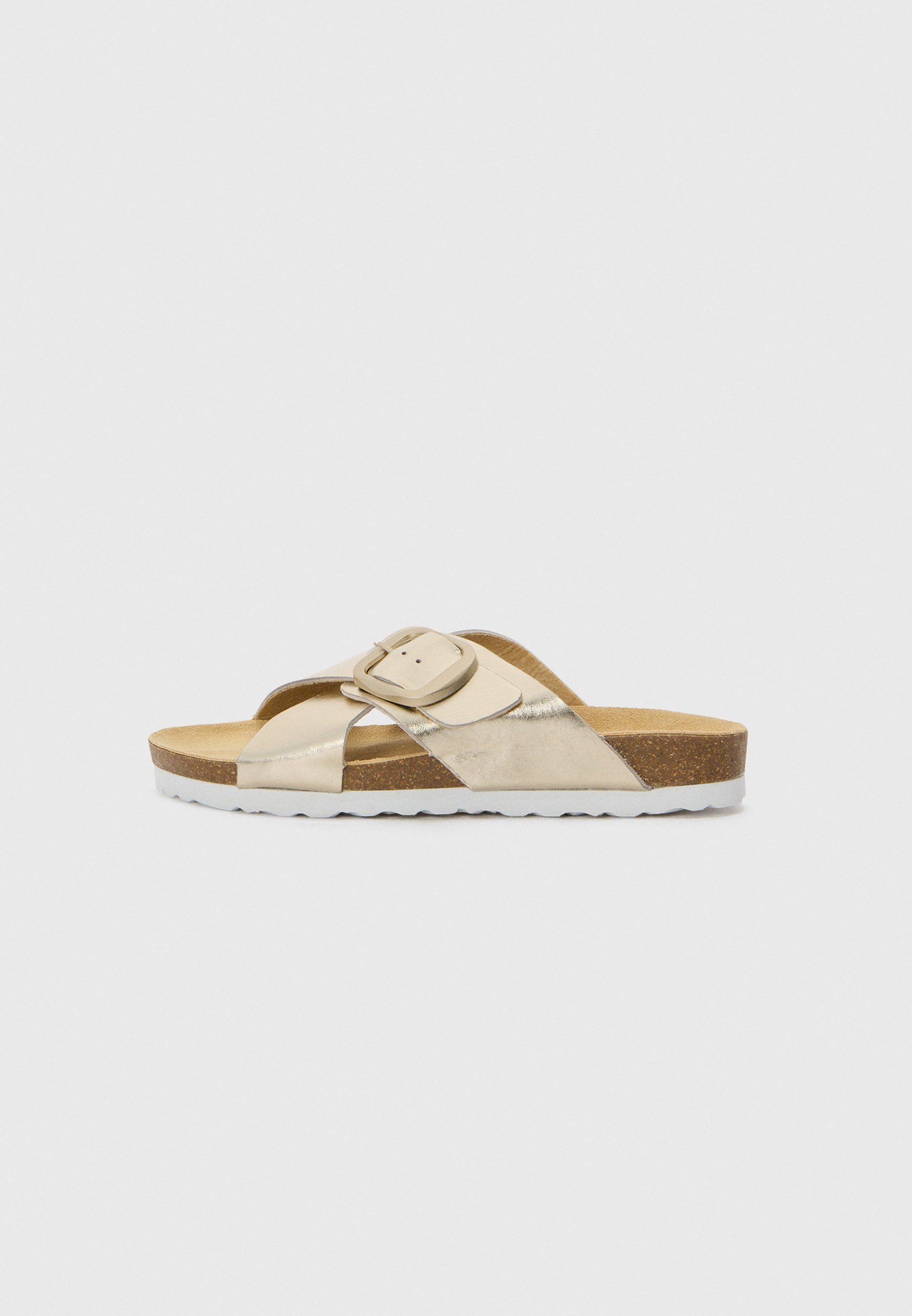  LEATHER - Mules - Gold-coloured