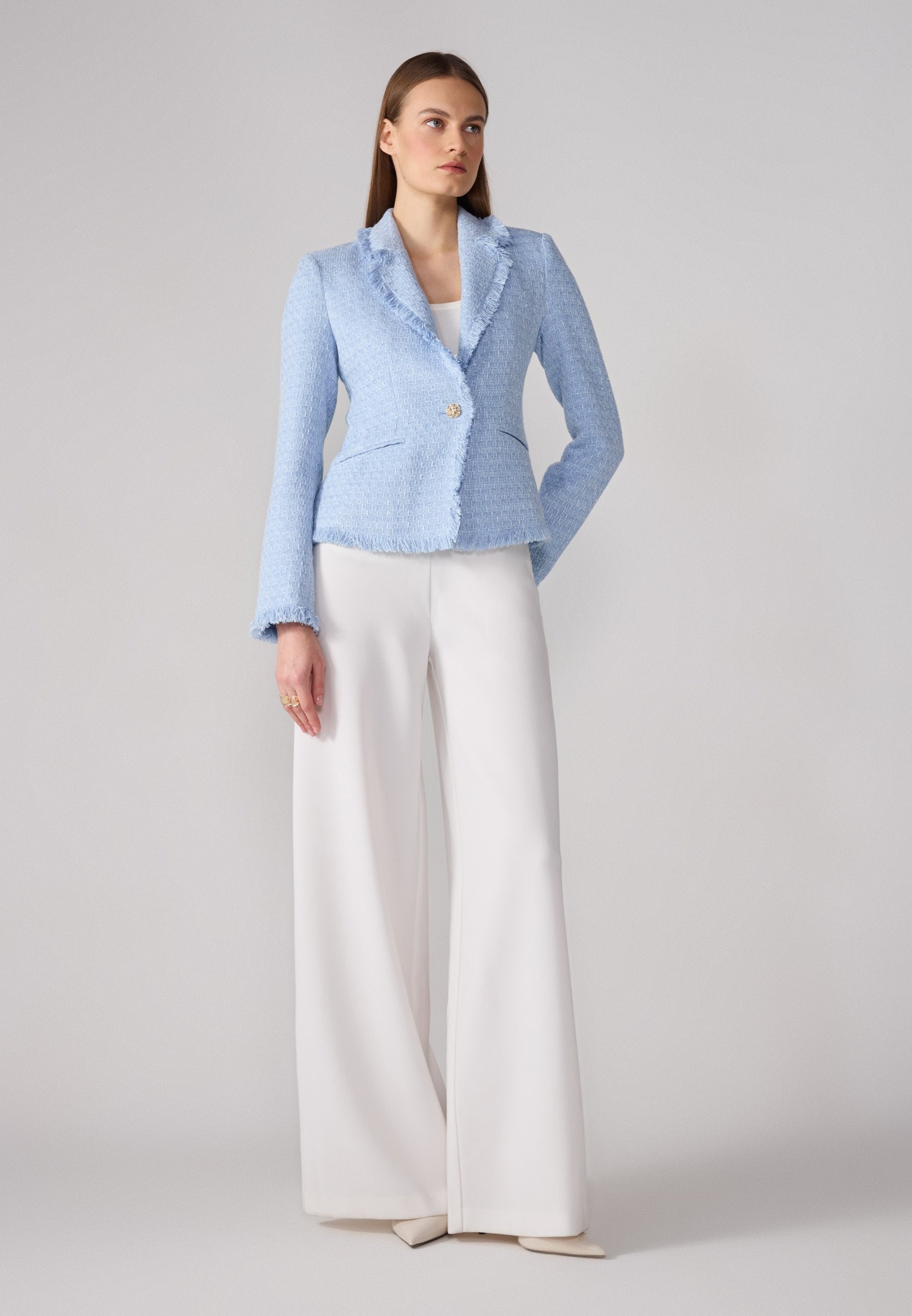Anna Field Blazer - Light Blue