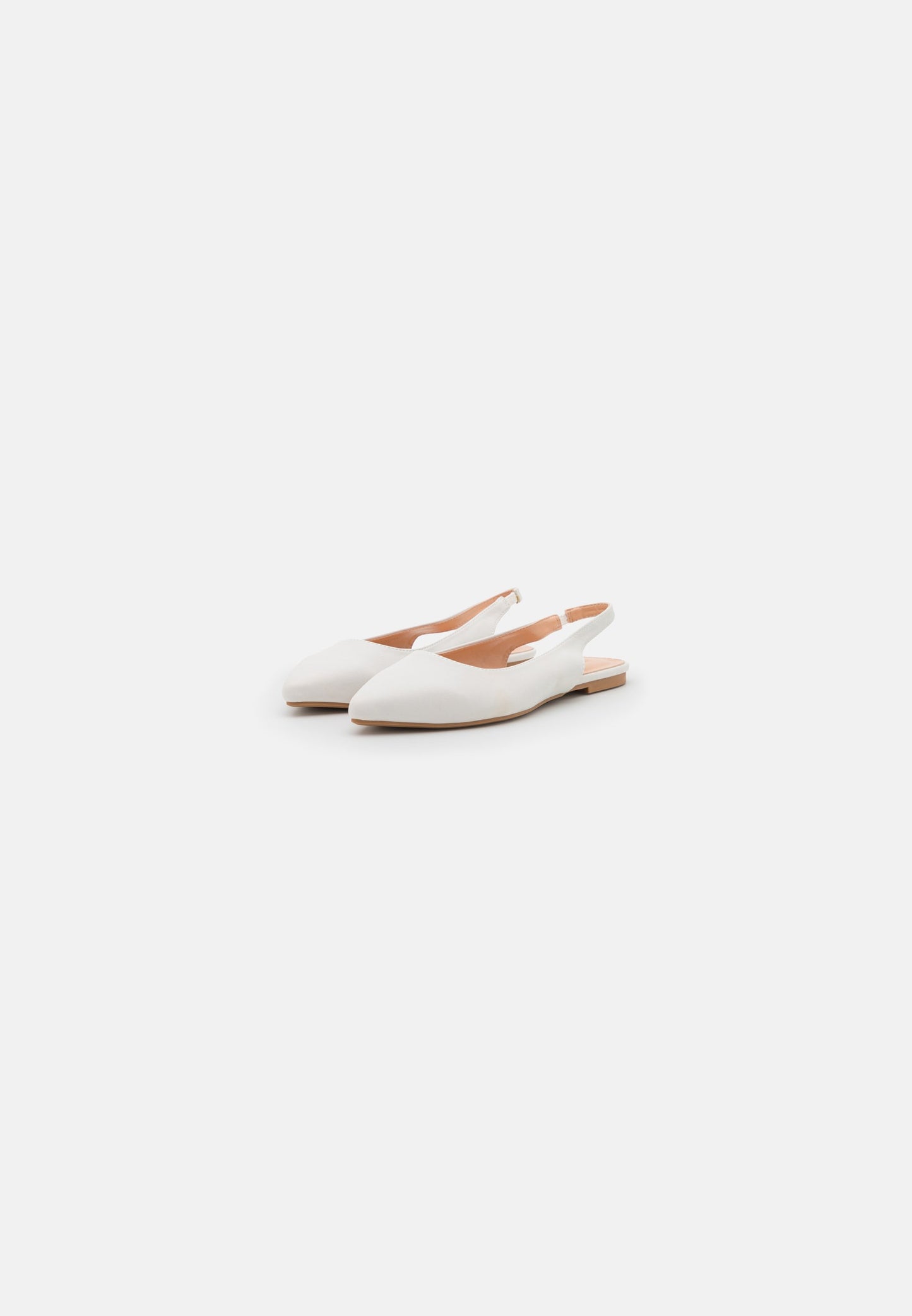 Anna Field Slingback Ballet Pumps - White