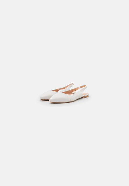 Anna Field Slingback Ballet Pumps - White