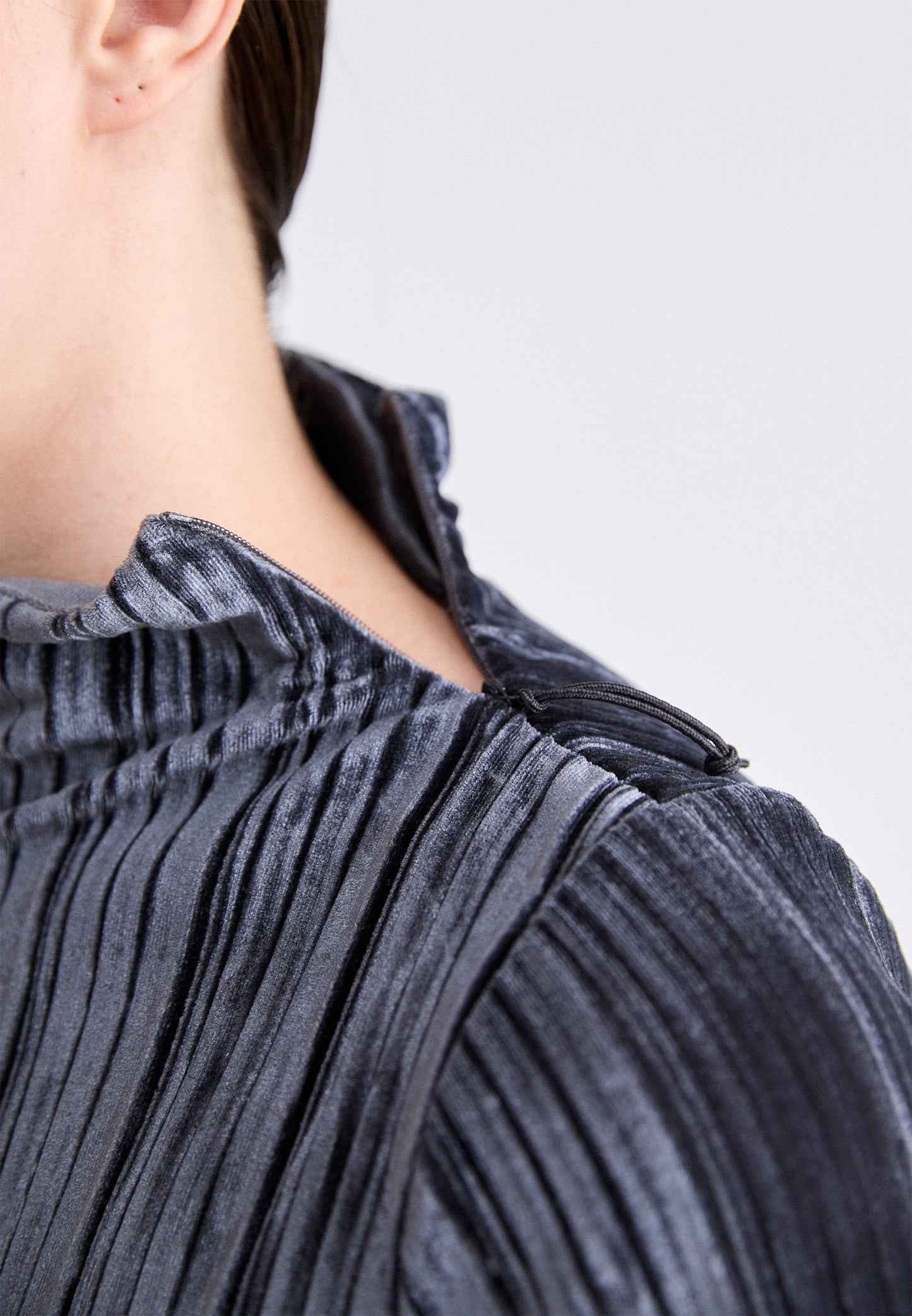 Anna Field ADAPTIVE FOLDED WATERFALL NECK - Print T-shirt - Dark Grey