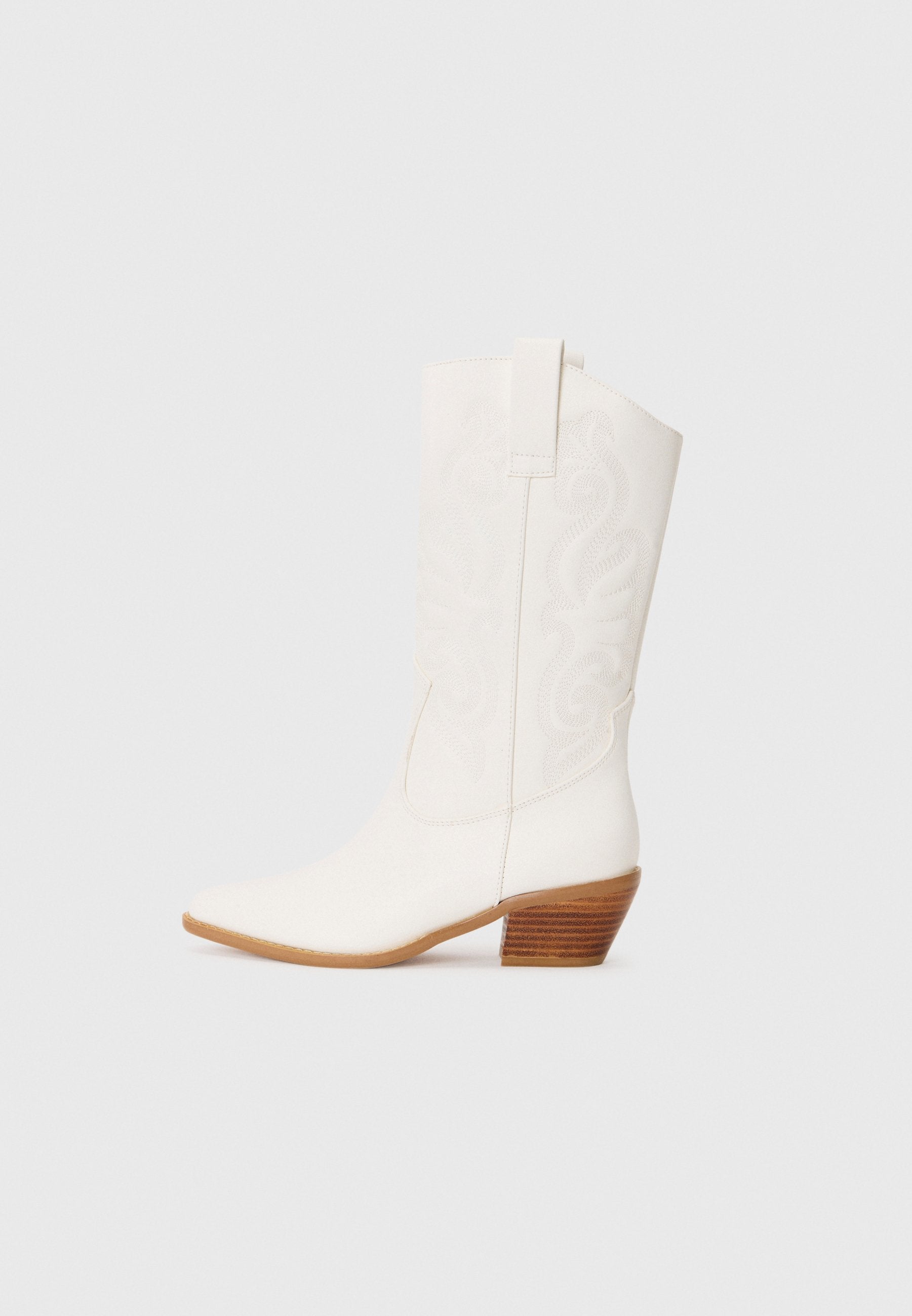 Anna Field Cowboy/Biker Boots - Brown