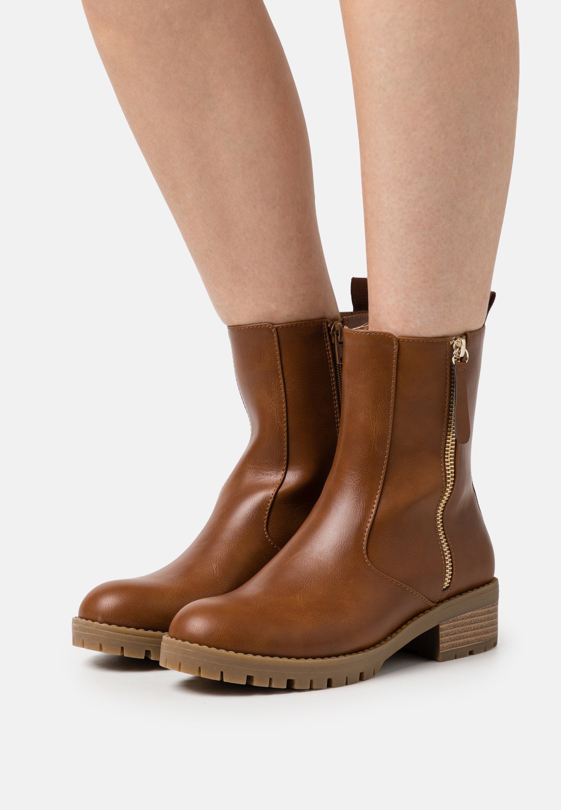Anna Field Classic Ankle Boots - Cognac