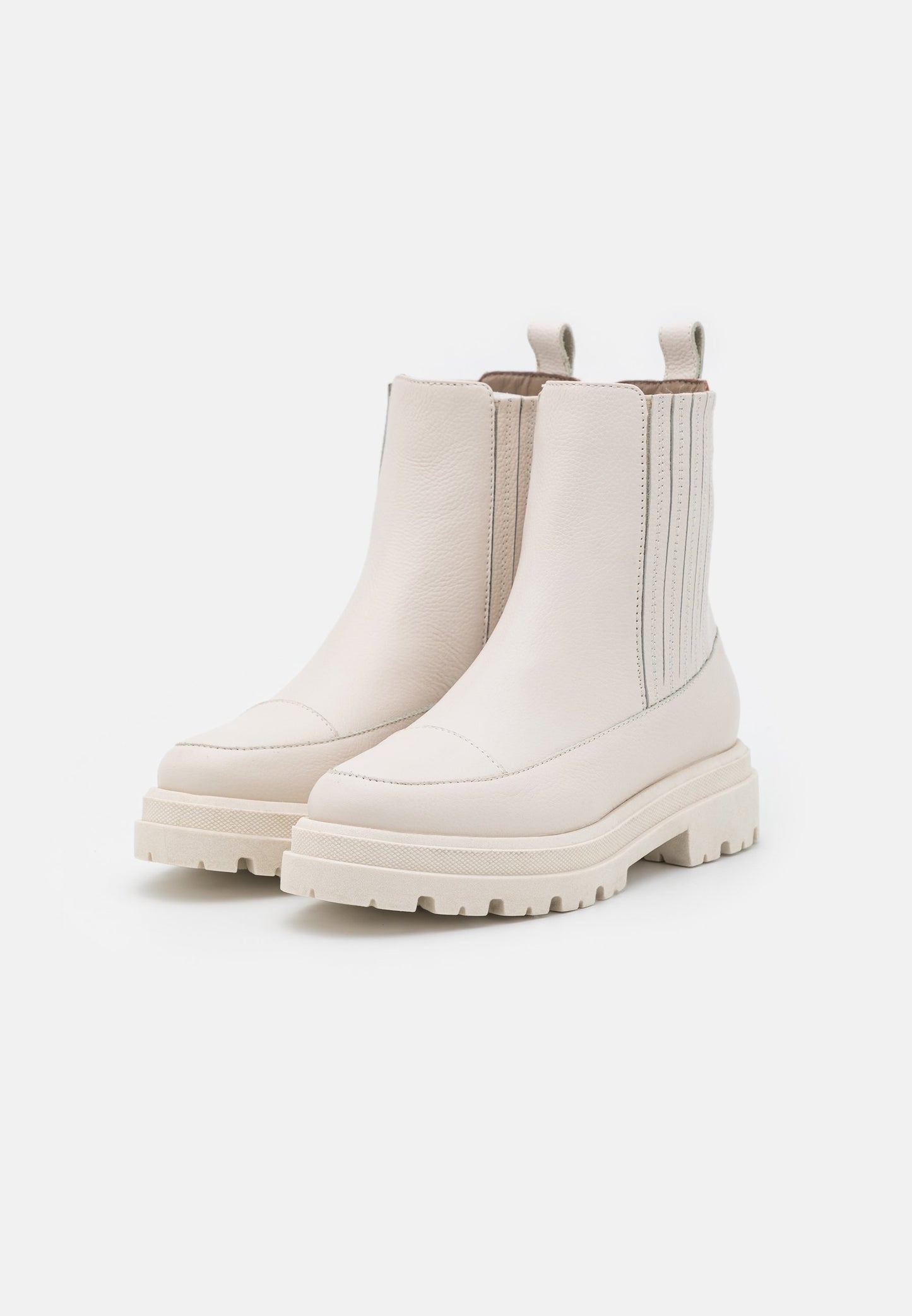 Anna Field Leather - Platform Ankle Boots - Off-White
