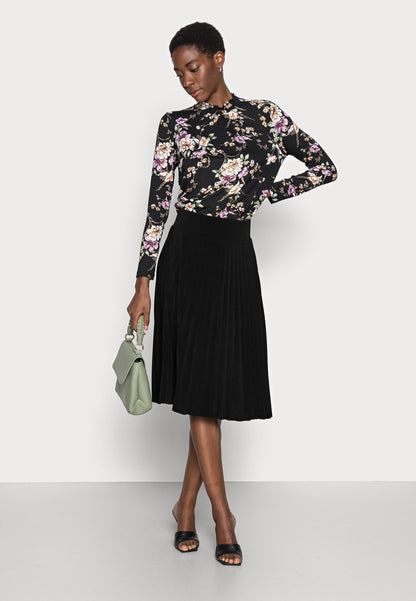 Anna Field Plisse A-Line Mini Skirt - A-Line Skirt - Black