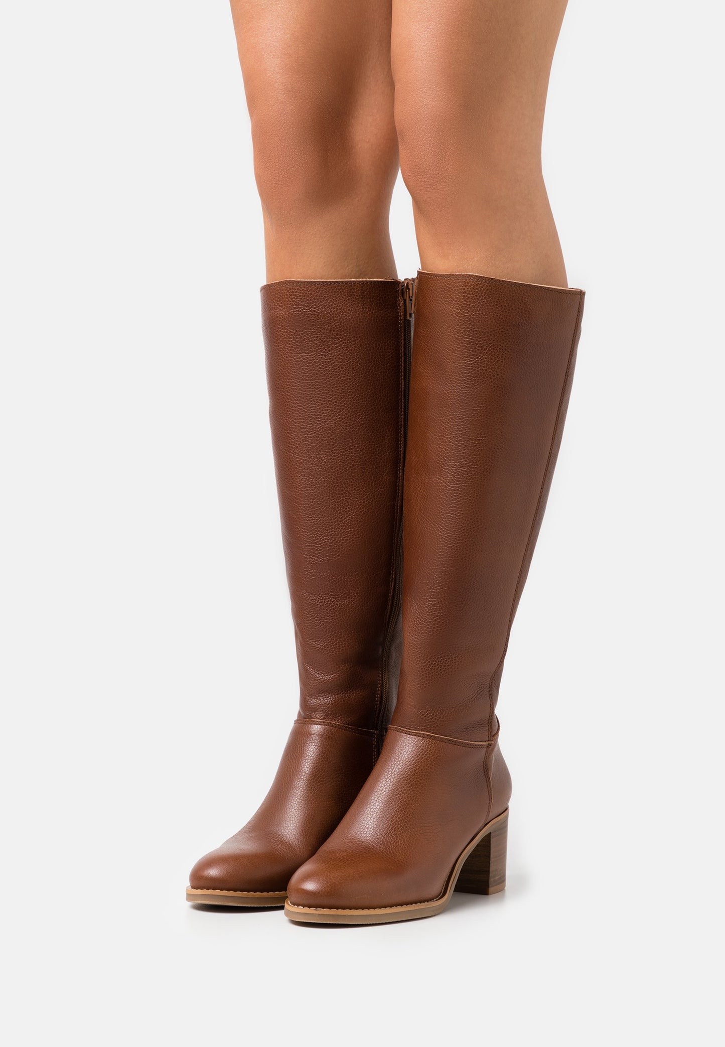 Anna Field Leather- Boots - Cognac