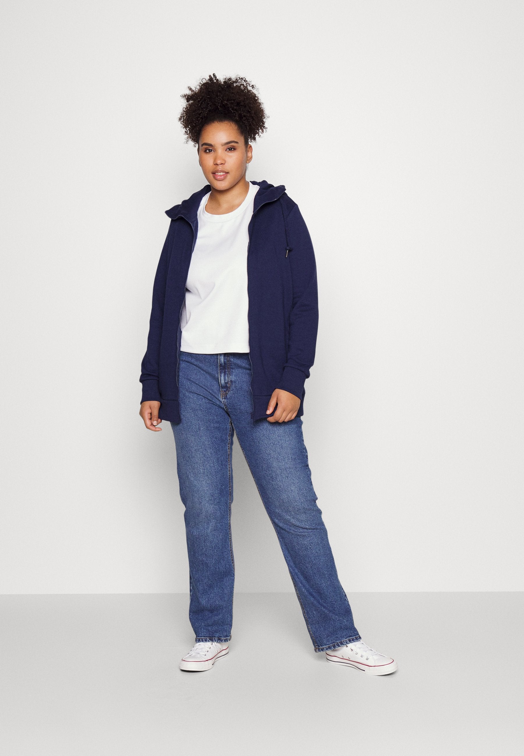  Zip-Up Sweatshirt - Dark Blue