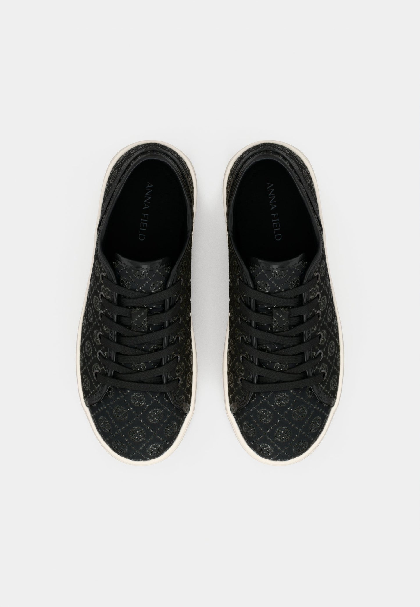 Anna Field Trainers - Black/silver-coloured