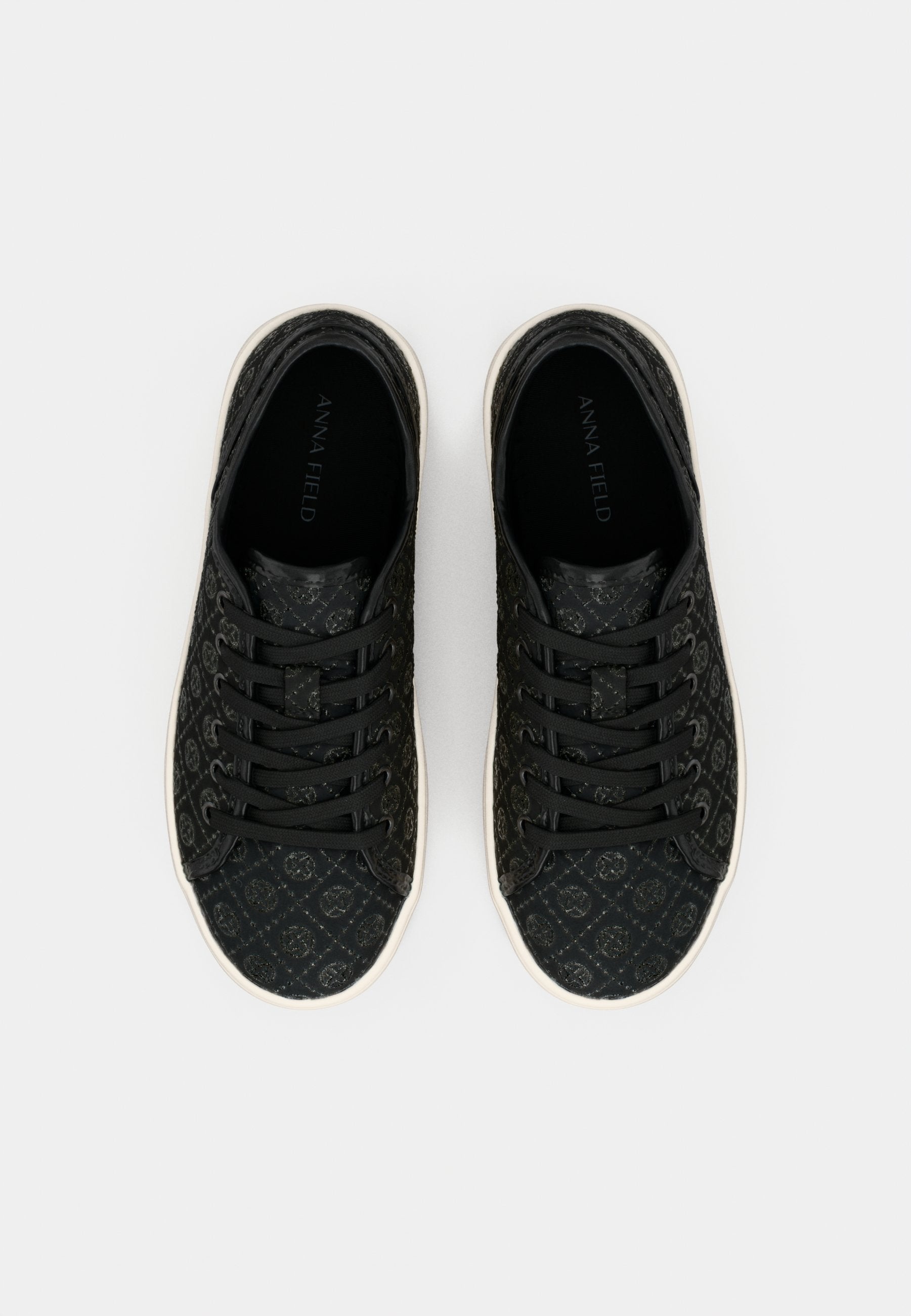 Anna Field Trainers - Black/silver-coloured