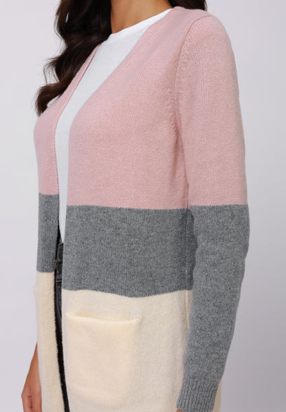 Anna Field Cardigan - Purple/grey/ercu