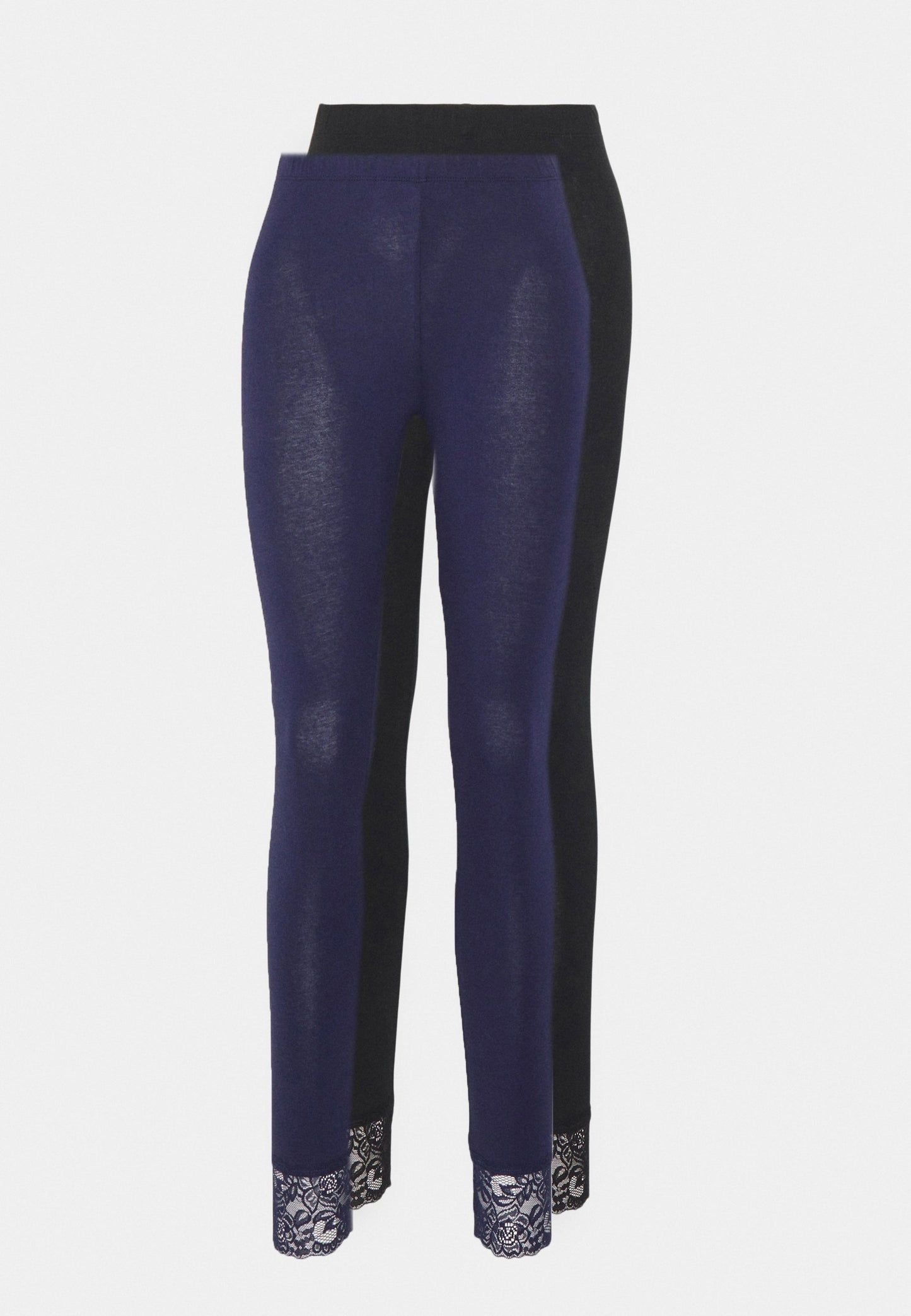 Anna Field 2 Pack - Leggings - Trousers - Black/Dark Blue