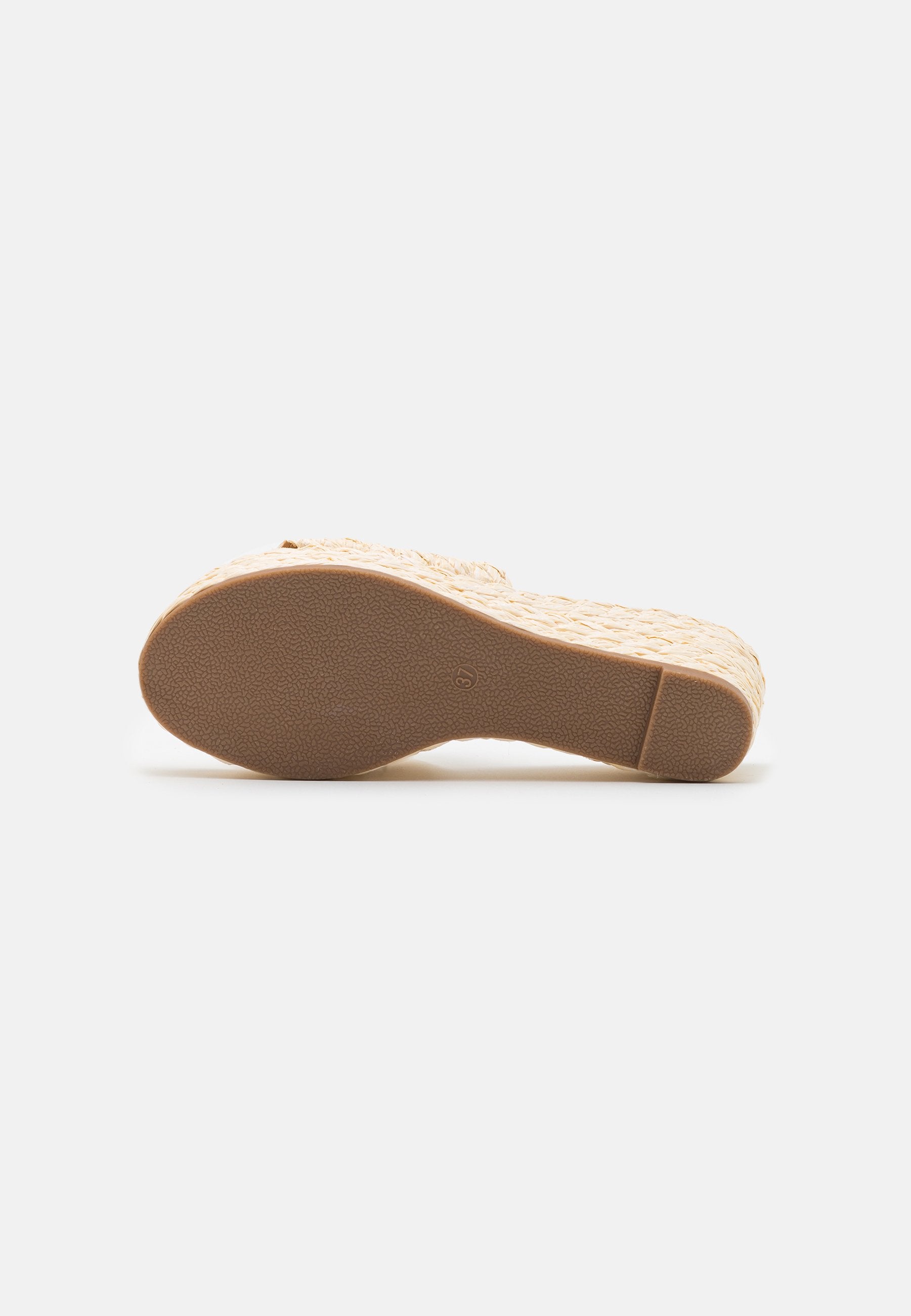 Anna Field Heeled Mules - Beige
