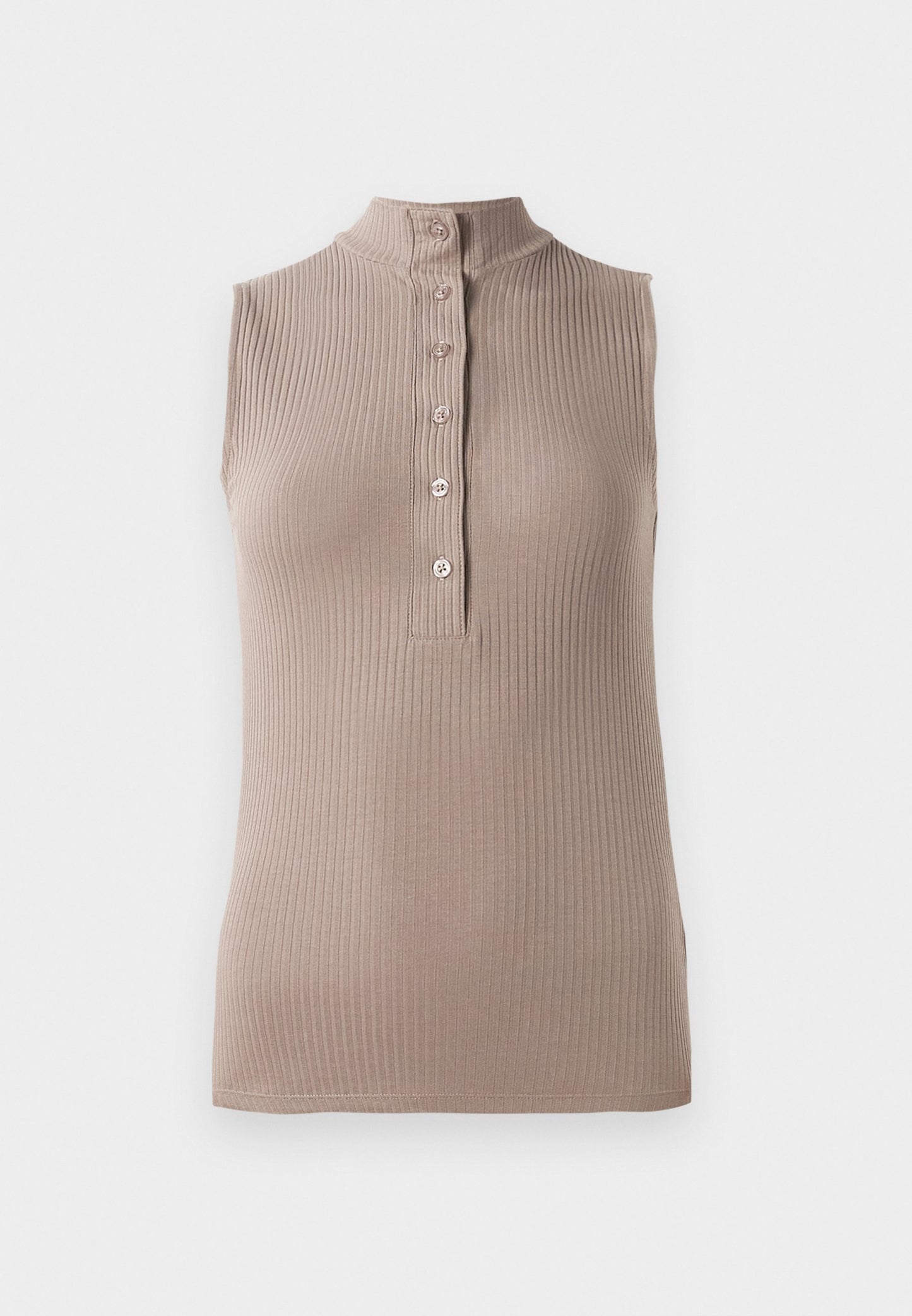 Anna Field TANK WITH BUTTONS - Top - Taupe Gray