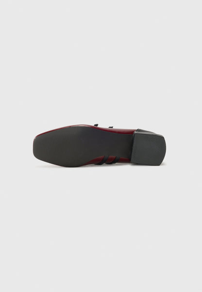 Anna Field Ballet Pumps - Burgundy Black