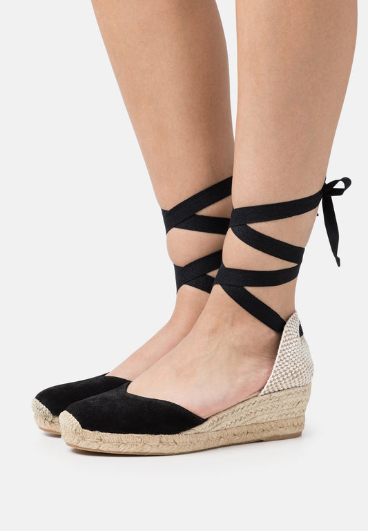 Anna Field Leather- Lace-Up Heels - Black