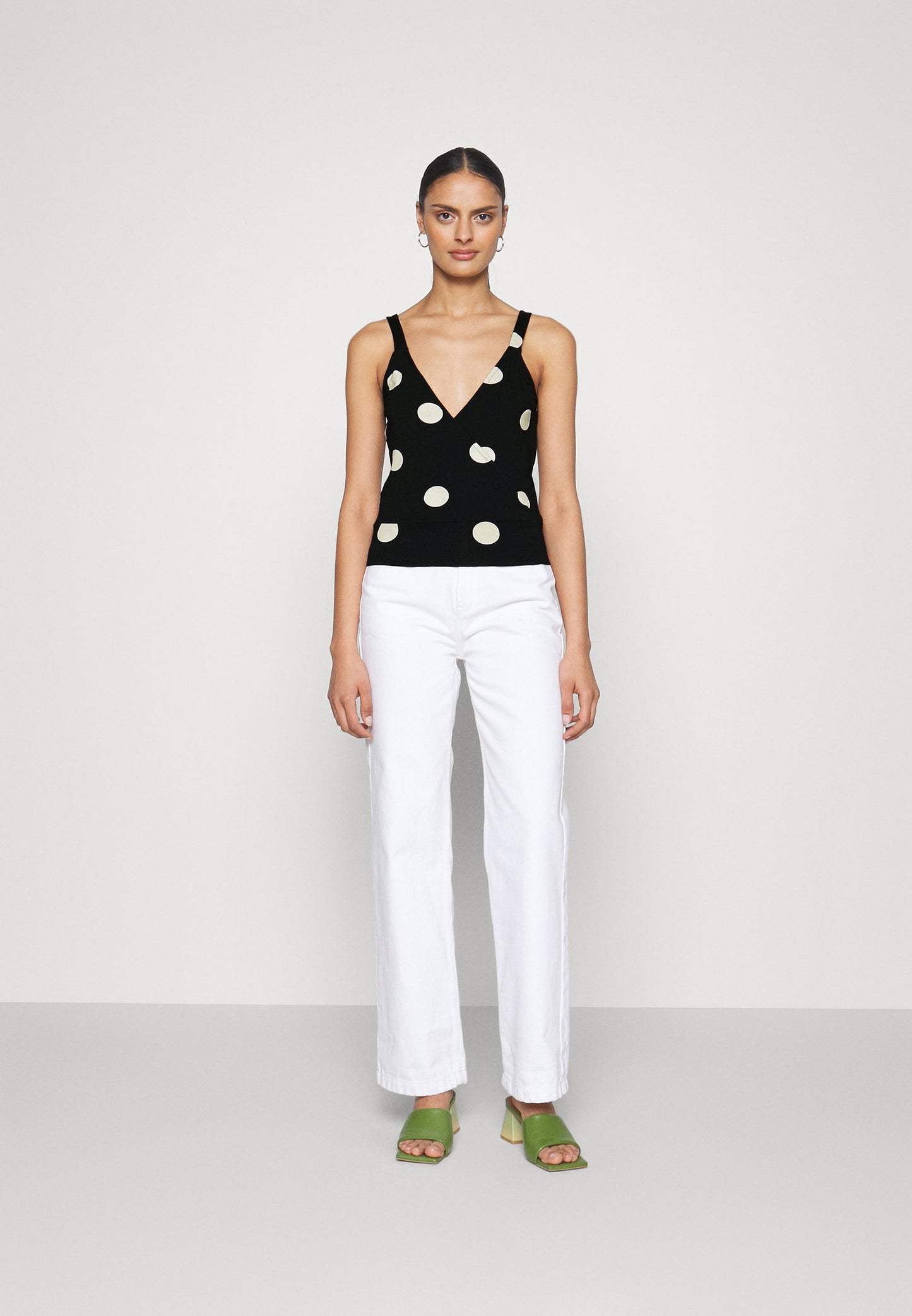 Anna Field Top - Black/White