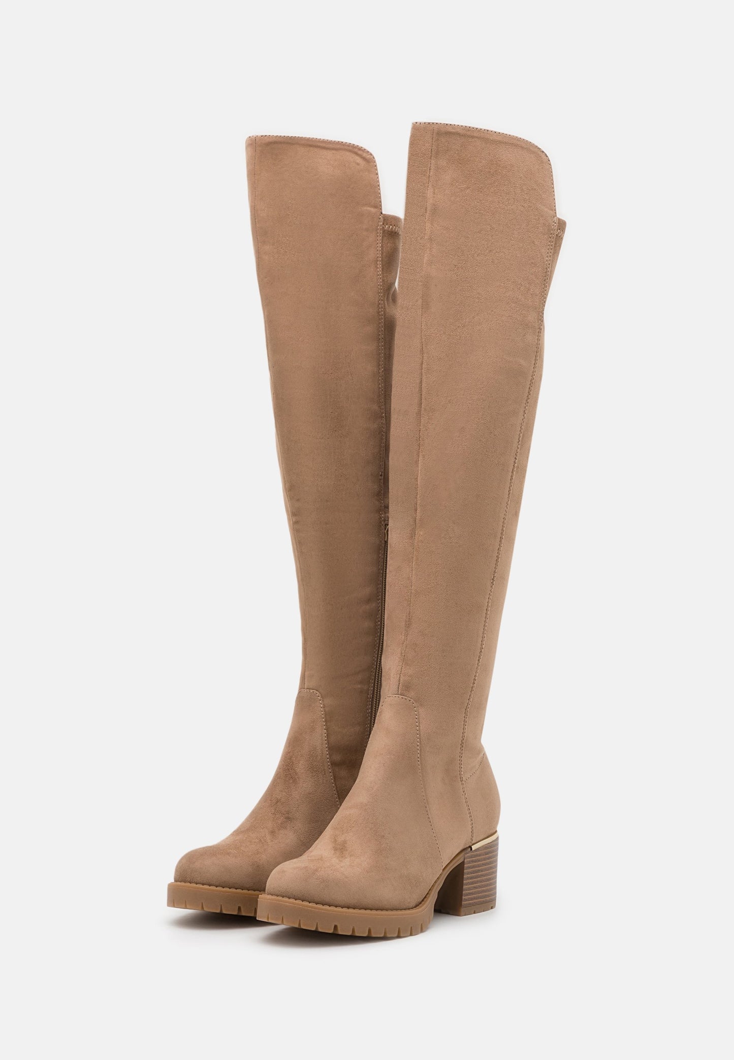  Over-the-knee Boots - Beige