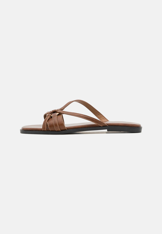 Anna Field Mules - Brown
