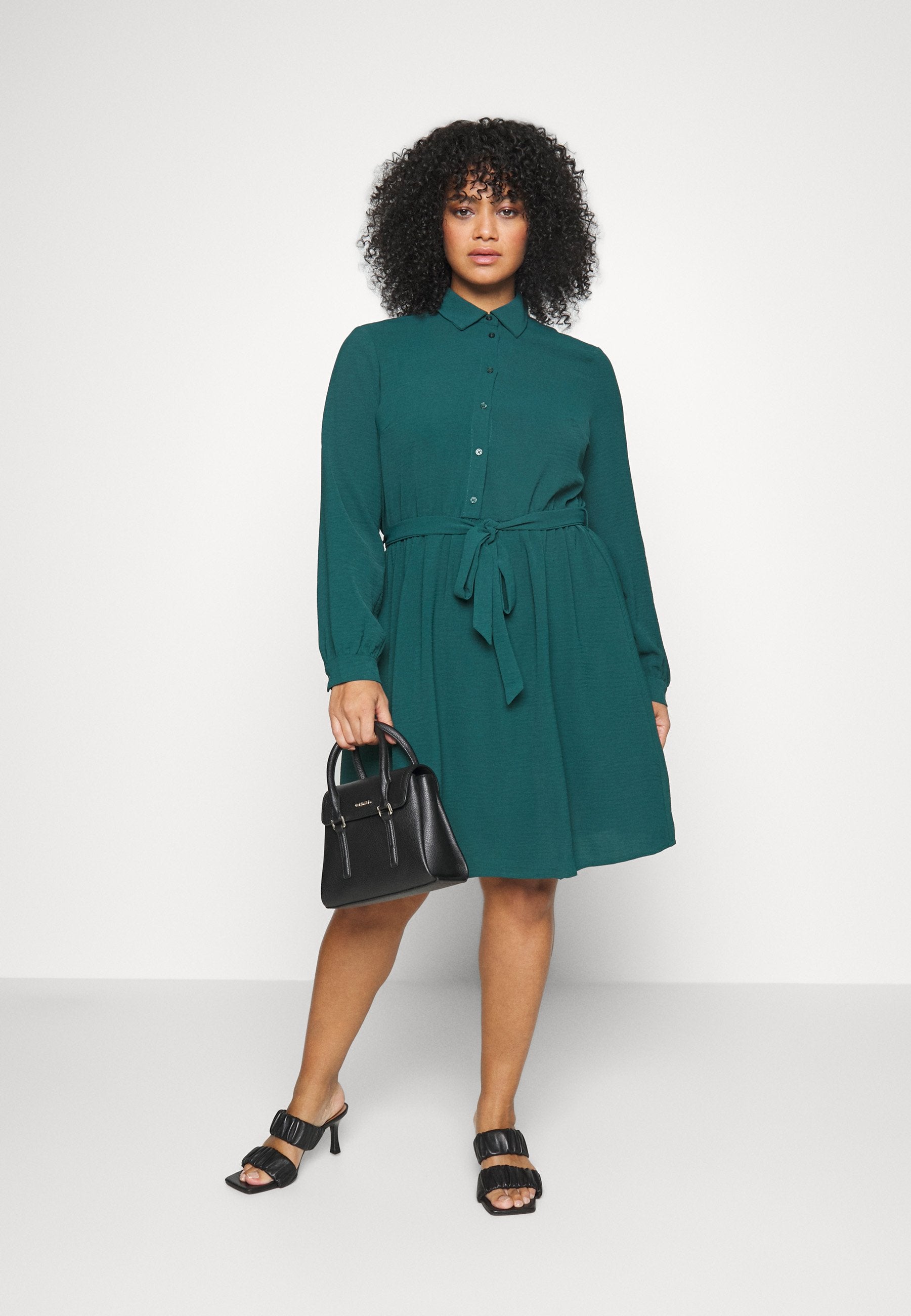  Shirt Dress - Dark Green