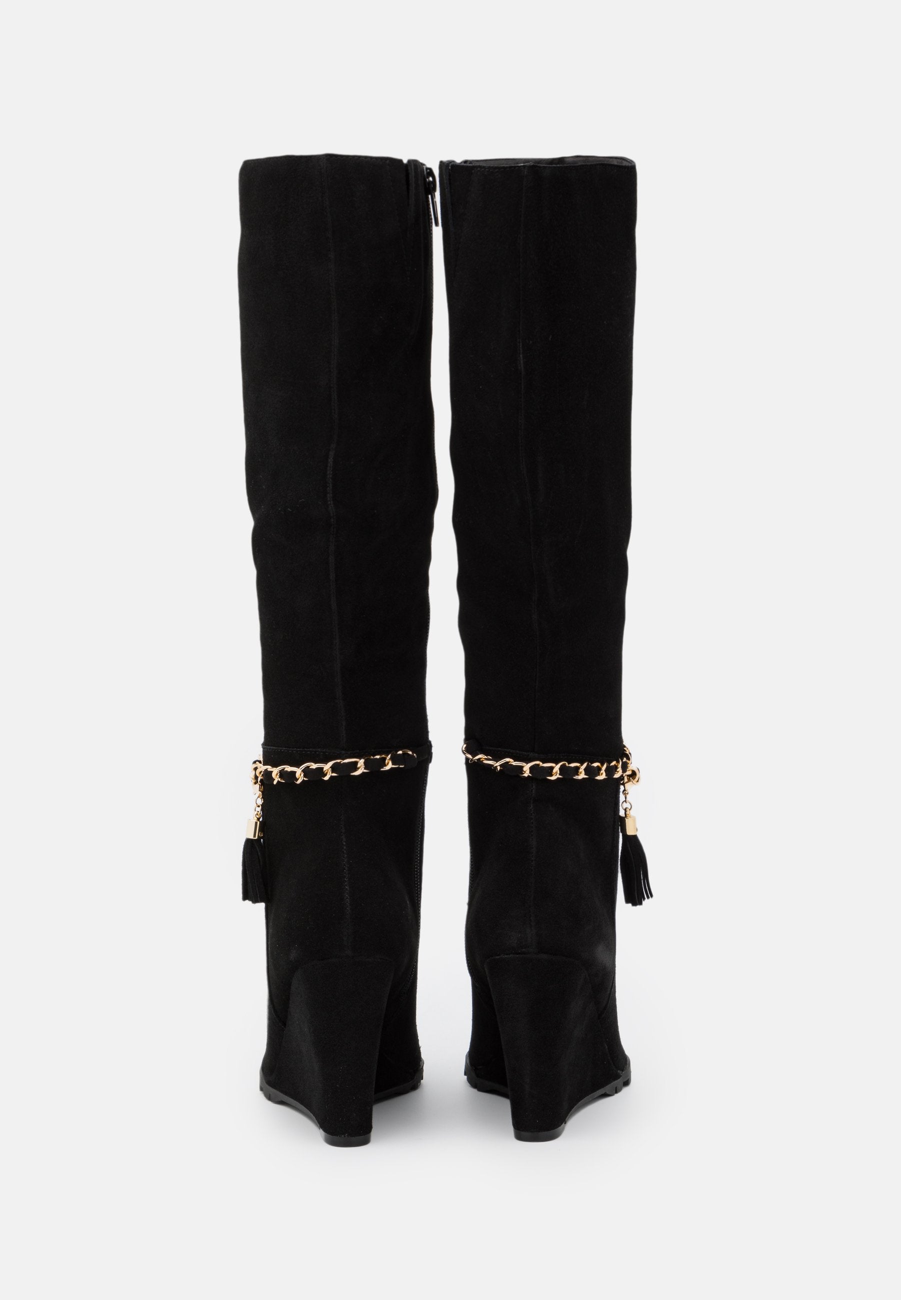 Anna Field Leather - Wedge Boots - Black