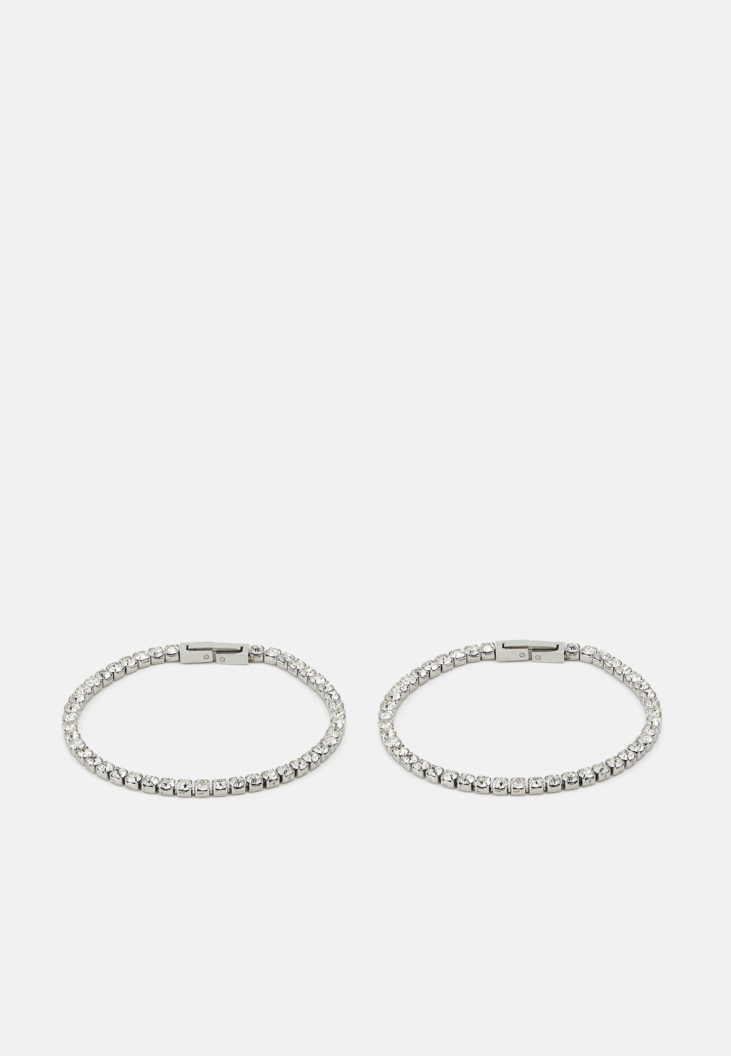 Anna Field TENNIS BRACELET 2 PACK - Bracelet - Silver-coloured