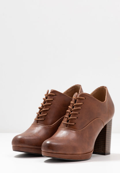Anna Field Comfort - High Heeled Ankle Boots - Cognac