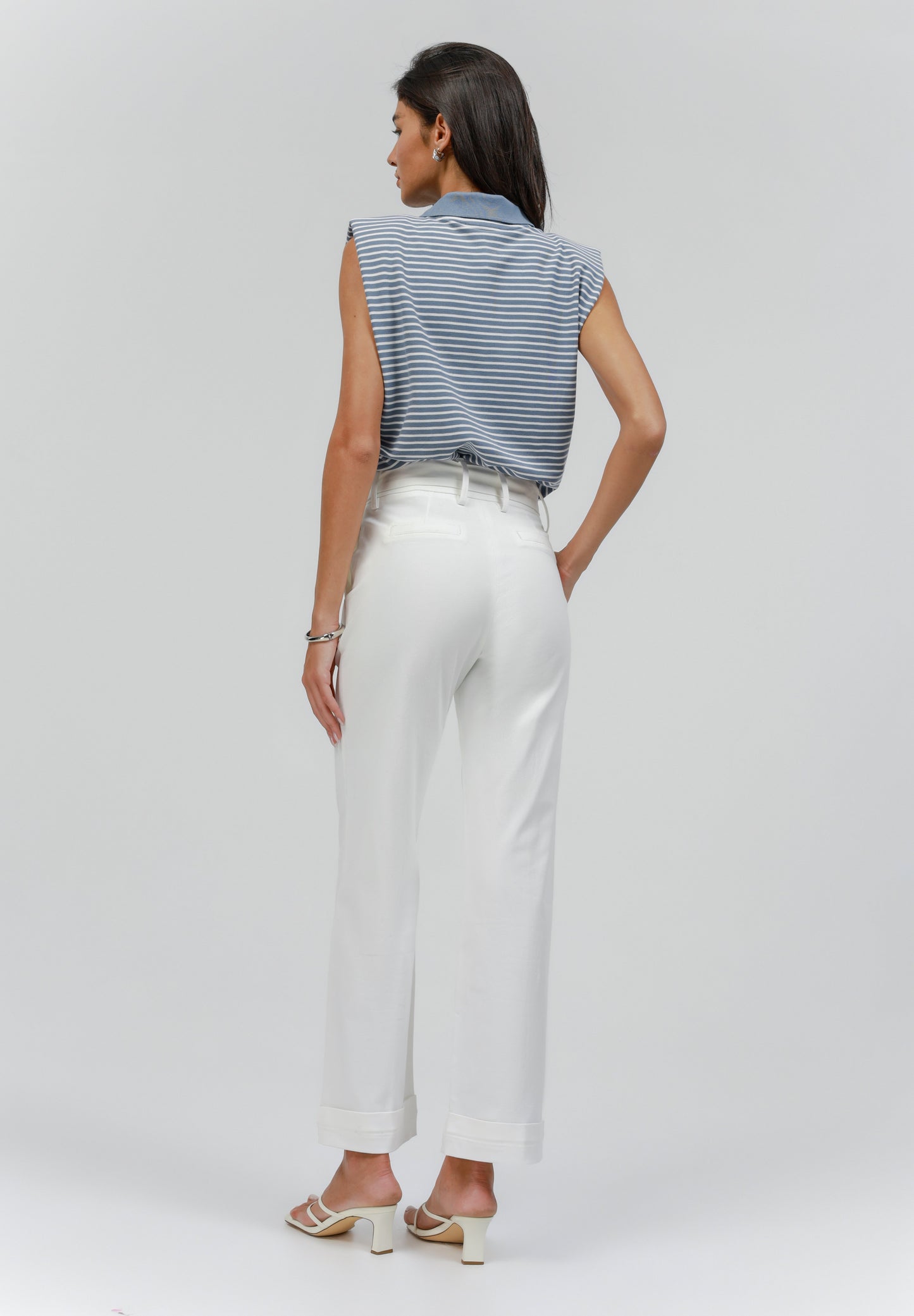  Straight Leg Jeans - Off White Wash