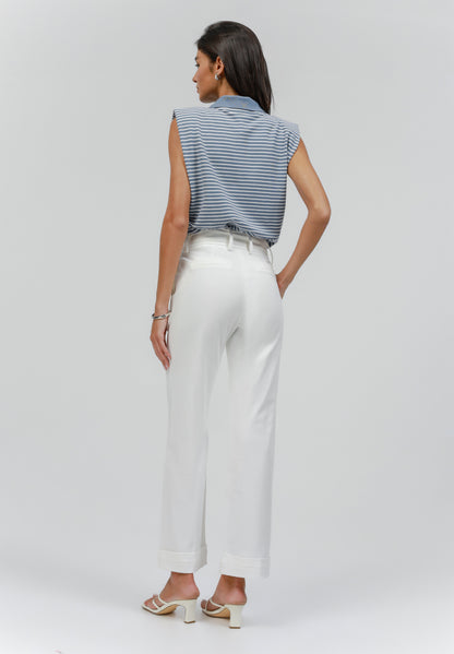  Straight Leg Jeans - Off White Wash
