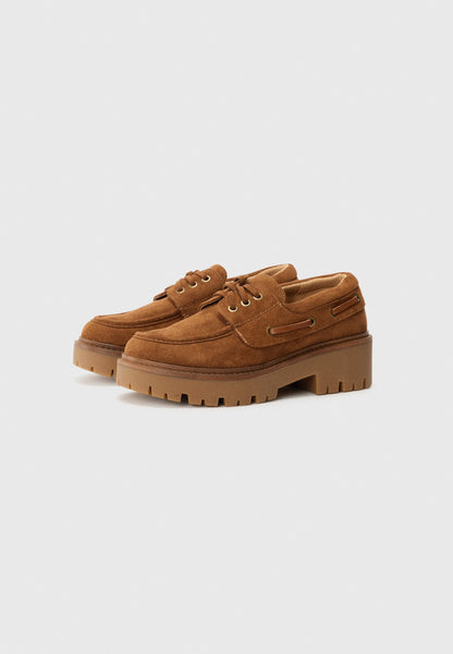 Anna Field Boat Shoes - Brown