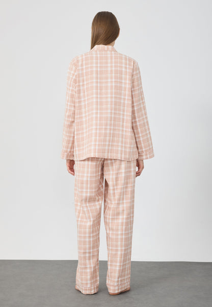 Anna Field FLANNEL SET - Pyjama Set - Beige Based