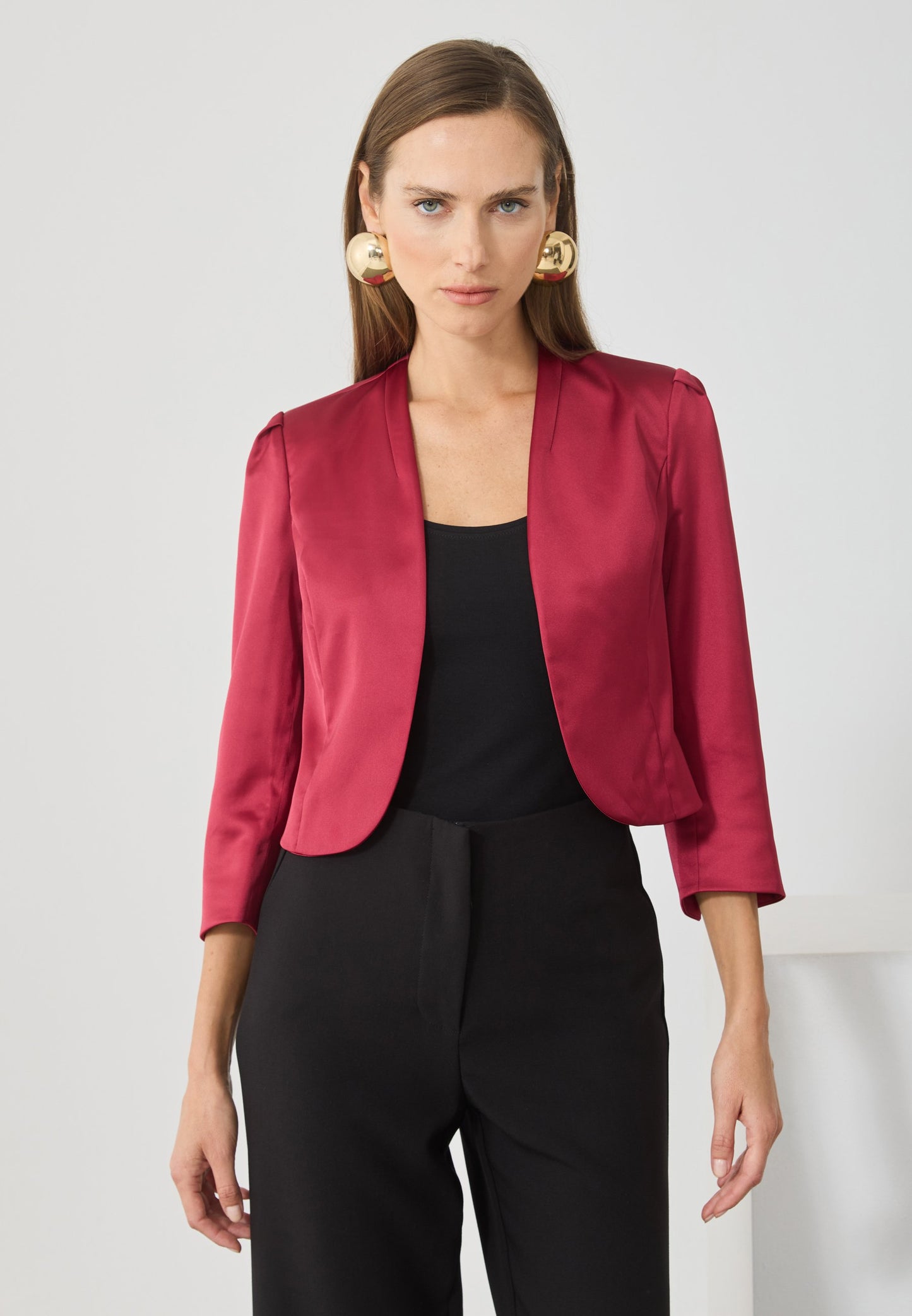 Anna Field Blazer - Bordeaux