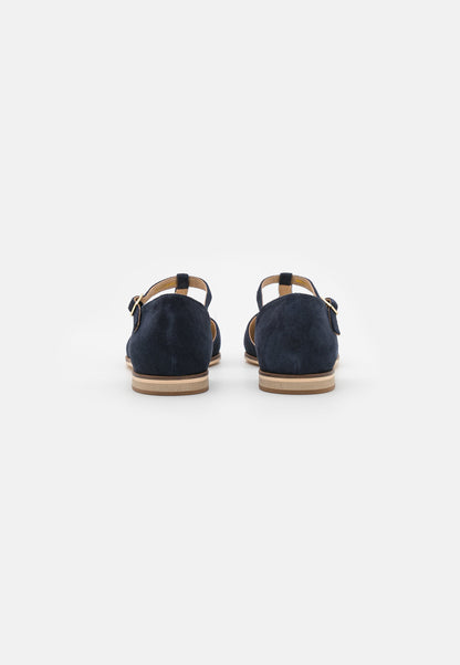  Leather - Ankle Strap Ballet Pumps