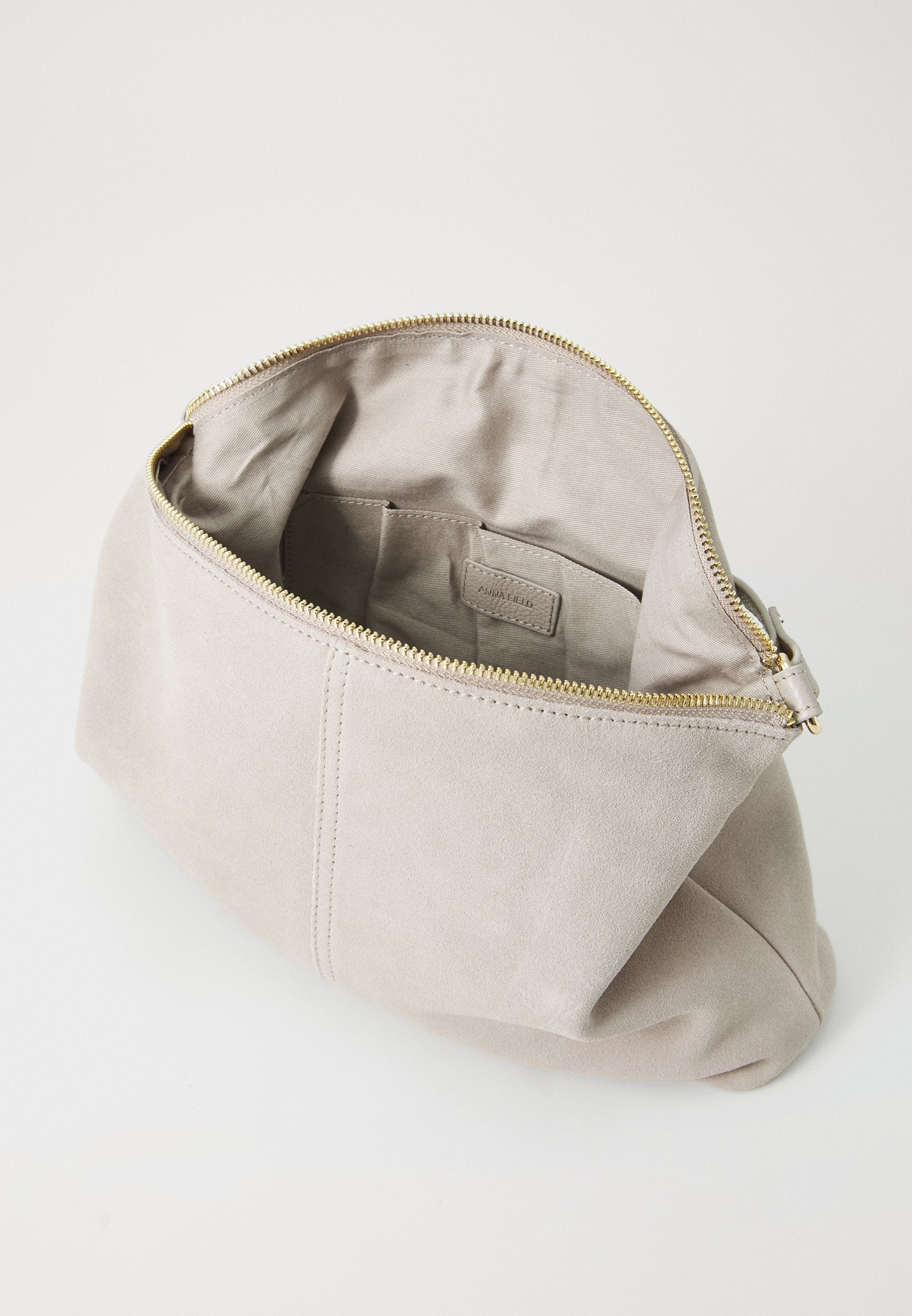Anna Field LEATHER - Cross Body Bag - Soft Taupe