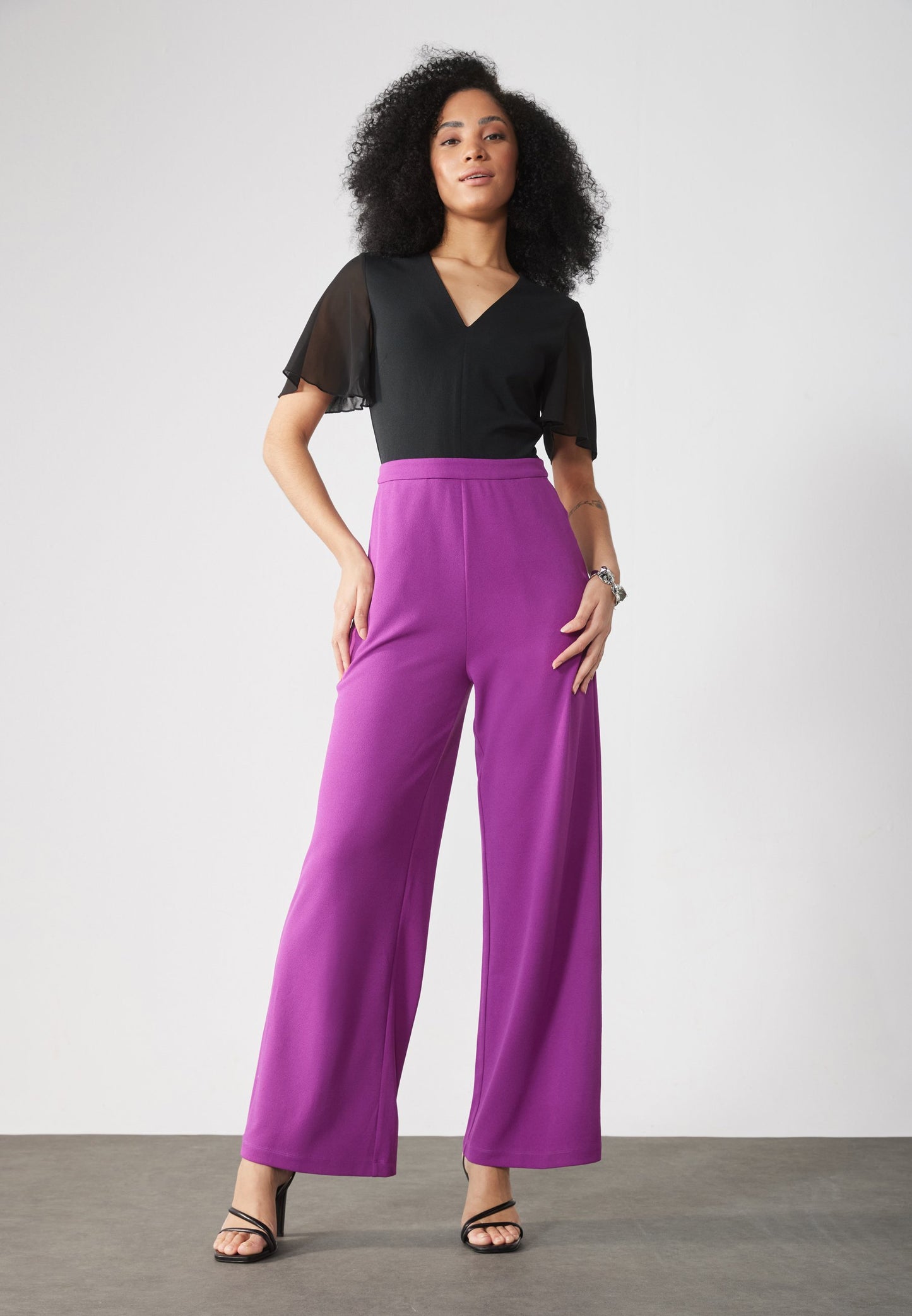Anna Field Jumpsuit - Black/hollyhock