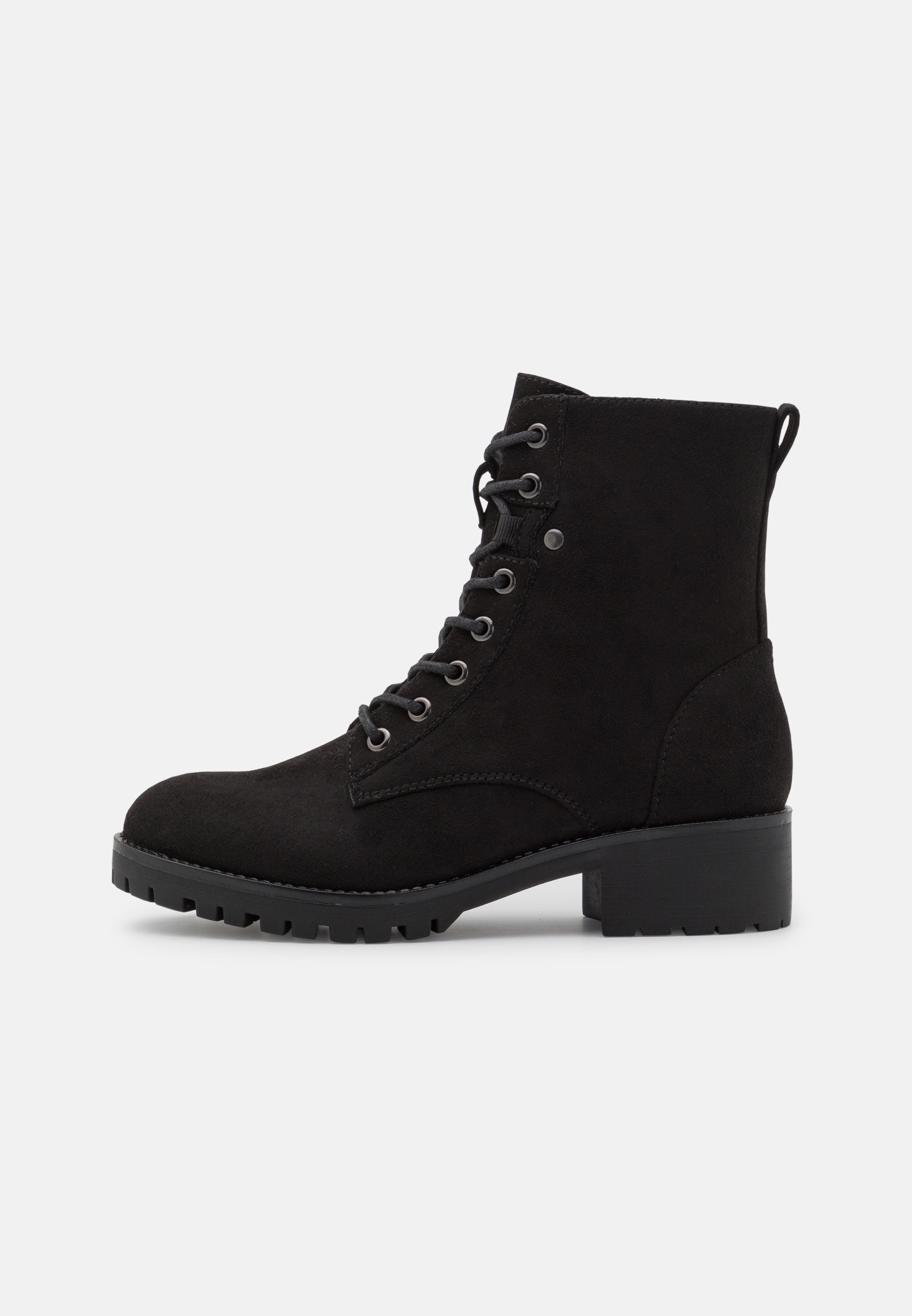 Anna Field Lace-Up Ankle Boots - Black