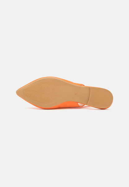 Anna Field Slingback Ballet Pumps - Orange