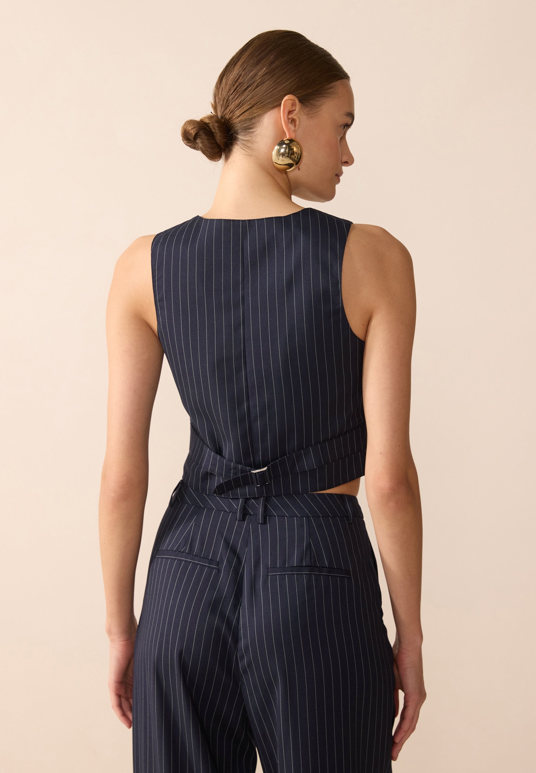 Anna Field Waistcoat - Dark Blue
