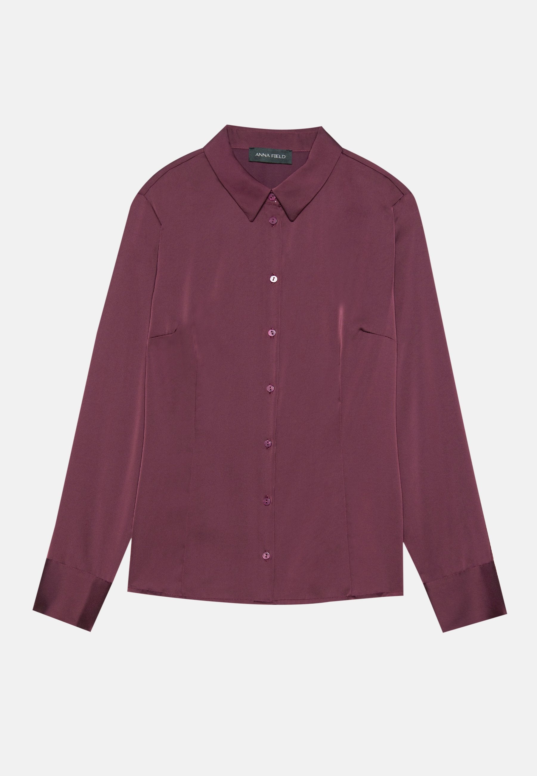 Anna Field Button-down Blouse - Night Sky
