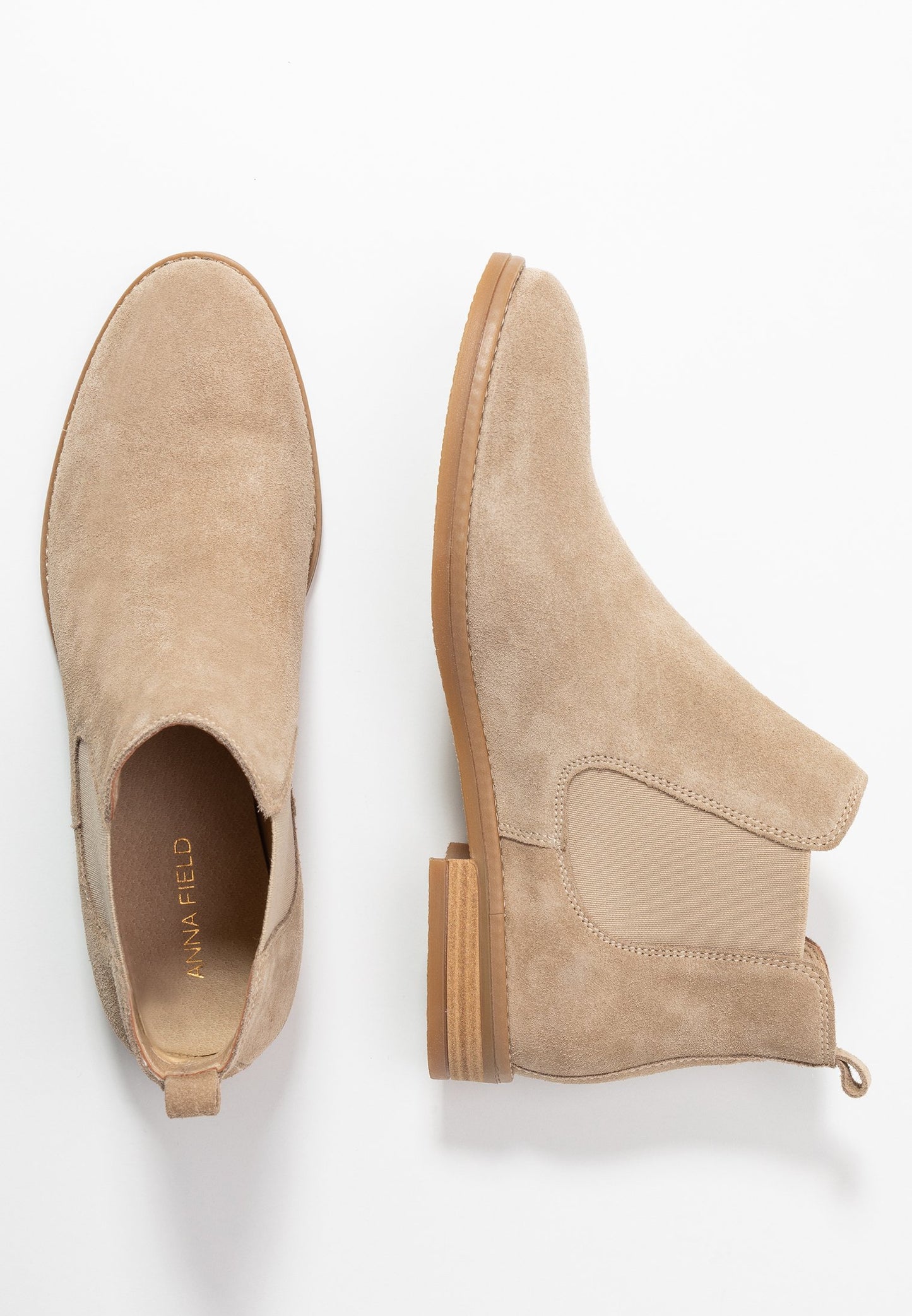 Anna Field Leather- Ankle Boots - Beige