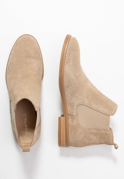 Anna Field Leather- Ankle Boots - Beige